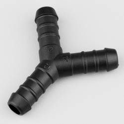 Raccord de durites en Y Ø12 mm Flexeo noir
