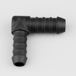Raccord de durites en L Ø14-12 mm Flexeo noir