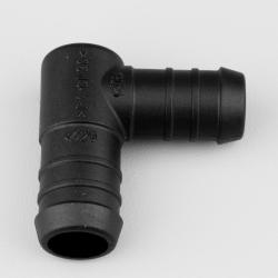Raccord de durites en L Ø20-18 mm Flexeo noir