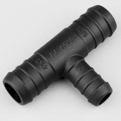 Raccord de durites en T Ø22-22-16 mm Flexeo noir
