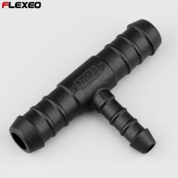 Raccord de durites en T Ø14-14-8 mm Flexeo noir