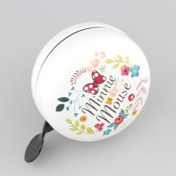 Sonnette de vélo, trottinette enfant Minnie Mouse Ø80 mm blanche V3