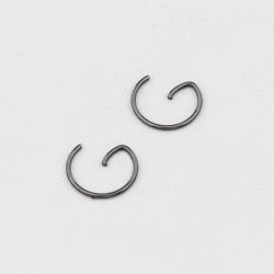 Clips axe de piston Ø12 mm (forme G) Derbi, AM6 Minarelli... Fifty (lot de 2)
