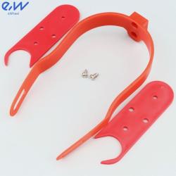 Renfort de garde boue arrière avec entretoises trottinette Xiaomi M365, M365 Pro (8.5 et 10 pouces) eWheel rouge