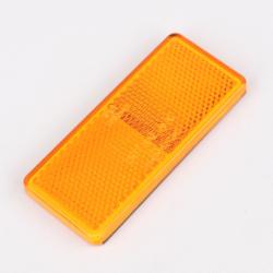 Catadioptre rectangulaire 96x42 mm orange (à coller)