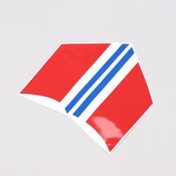 Stickers de sabot moteur (identique origine) Peugeot 103 Chrono blancs et rouges