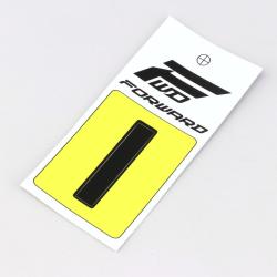 Sticker lettre I pour plaque de vélo BMX Forward 4 cm noir (homologué UCI)