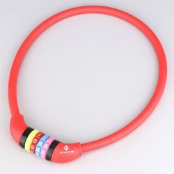 Antivol à combinaison M-Wave rouge Ø12 mm x 65 cm