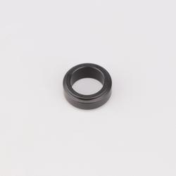 Entretoise de réglage de train avant alu pour fusée Ø17 mm épaisseur 10 mm karting Righetti Ridolfi noire