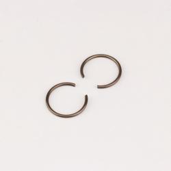 Clips axe de piston Ø18 mm (forme C) KTM SX, EXC 250, 300... ProX (lot de 2)