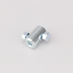 Serre câble double de traction, d'embrayage tondeuse, motoculteur... Ø4.5 mm