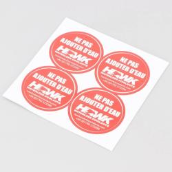 Stickers de bouchon de radiateur Hawk (lot de 4)