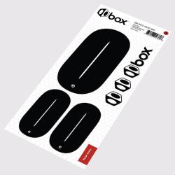 Stickers numéro 0 pour plaques de vélo BMX Box noirs (homologués UCI) (lot de 3)