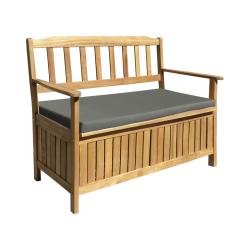 PROMO Cémonjardin - Banc de jardin en acacia avec coffre de rangement CEMONJARDIN