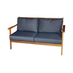 Cémonjardin - Fauteuil canapé 2 places Samoa gris