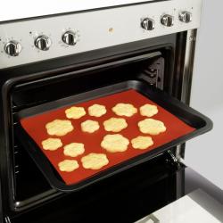 Feuille de cuisson réutilisable en Téflon, rouge