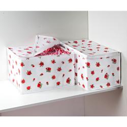 Boîtes de rangement, Roses rouges