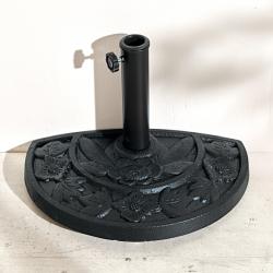 Pied de parasol, demi-rond