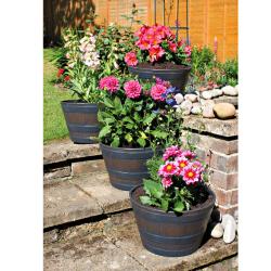 Lot de 2 bacs à fleurs