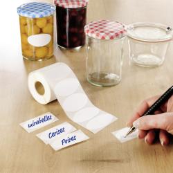 Lot de 500 étiquettes adhésives ovales