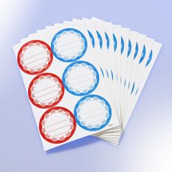 Étiquettes de cuisine, rond