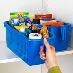 Boîte avec poignée, bleu