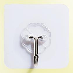 Lot de 3 crochets muraux, transparent