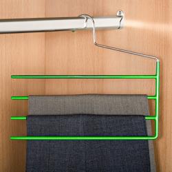 Cintre antidérapant pour pantalons, vert