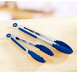 Lot de 2 pinces en silicone, bleu