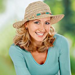 Chapeau de soleil Safari, turquoise
