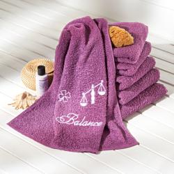 Drap de douche signe astrologique, violet