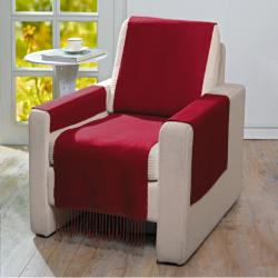 Protège-fauteuil 50x200 cm, bordeaux