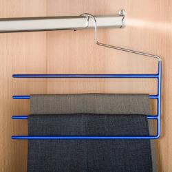 Cintre antiglisse pour pantalons, bleu