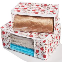 Lot de 2 boîtes de rangement Roses