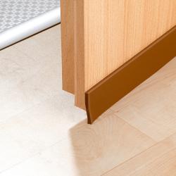 2 rubans d'étanchéité pour porte, marron