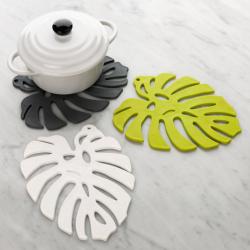 Lot de 3 dessous-de-plat Feuille