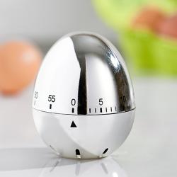 Minuteur Œuf aspect inox