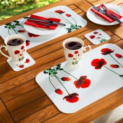 6 sets de tables + 6 dessous de verre