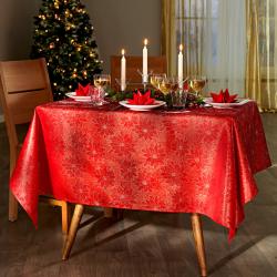Nappe ʺFleursʺ, Casa Bonita, rouge