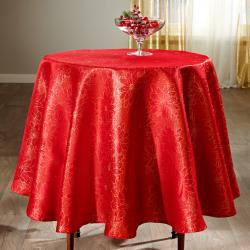Nappe ʺFleursʺ, Casa Bonita, rouge