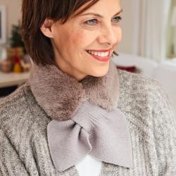 Col fourrure Améli di Santi, beige
