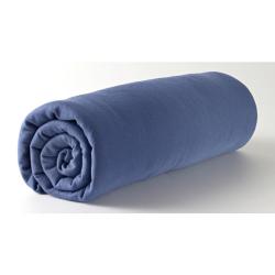 Lot de 2 draps-housses, bleu foncé