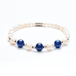 Bracelet de perles et de jade Amélie di Santi