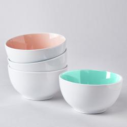 Bols à céréales rosé et vert Basilico