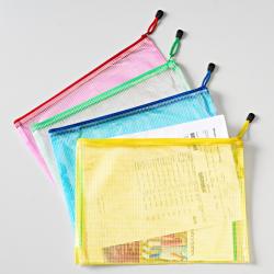 Porte-documents avec fermeture zippée