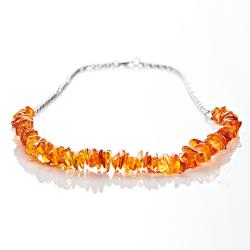 Collier en éclats d'ambre