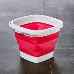 Seau pliable Clarsen, fuchsia