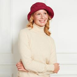 Chapeau “Velours côtelé” bordeaux