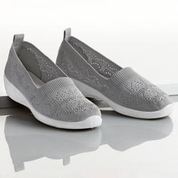 Chaussure textile, gris