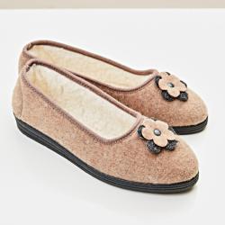 Ballerines chaudes, camel